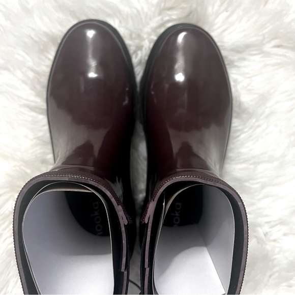 Chooka Redmond Shortie Lug Rain Boot Women’s Size 7 Burgundy / Maroon NWT - Picture 3 of 6